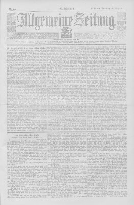 Allgemeine Zeitung Sonntag 10. März 1901