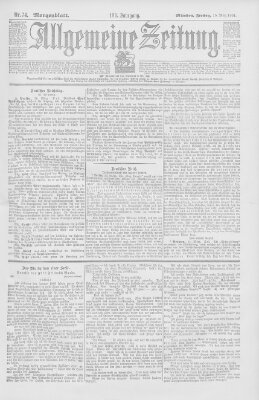 Allgemeine Zeitung Freitag 15. März 1901