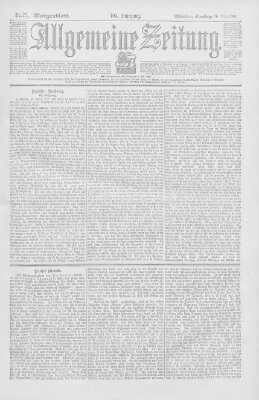 Allgemeine Zeitung Samstag 16. März 1901