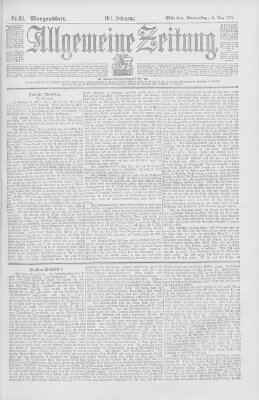 Allgemeine Zeitung Donnerstag 21. März 1901