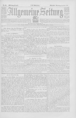 Allgemeine Zeitung Montag 25. März 1901