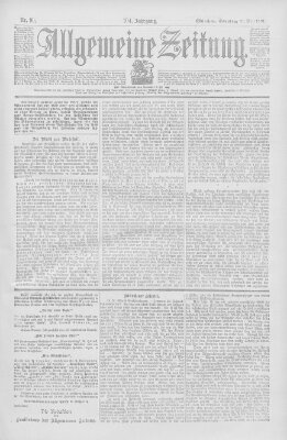 Allgemeine Zeitung Sonntag 31. März 1901