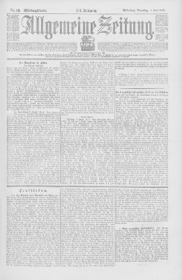 Allgemeine Zeitung Dienstag 9. April 1901