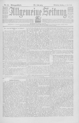 Allgemeine Zeitung Freitag 12. April 1901