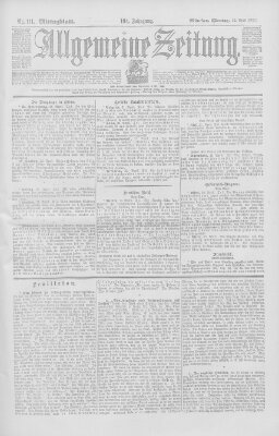 Allgemeine Zeitung Montag 22. April 1901