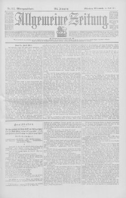 Allgemeine Zeitung Mittwoch 24. April 1901