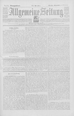 Allgemeine Zeitung Donnerstag 25. April 1901