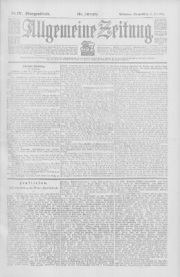 Allgemeine Zeitung Donnerstag 9. Mai 1901