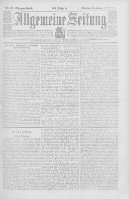 Allgemeine Zeitung Donnerstag 23. Mai 1901