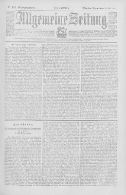 Allgemeine Zeitung Donnerstag 30. Mai 1901