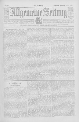 Allgemeine Zeitung Sonntag 2. Juni 1901