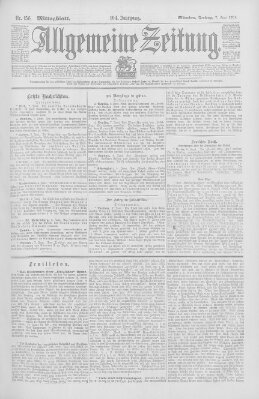 Allgemeine Zeitung Freitag 7. Juni 1901