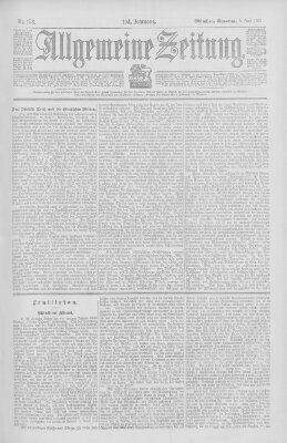 Allgemeine Zeitung Sonntag 9. Juni 1901