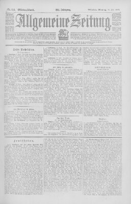 Allgemeine Zeitung Montag 10. Juni 1901