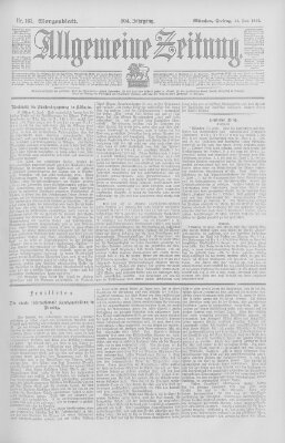 Allgemeine Zeitung Freitag 14. Juni 1901