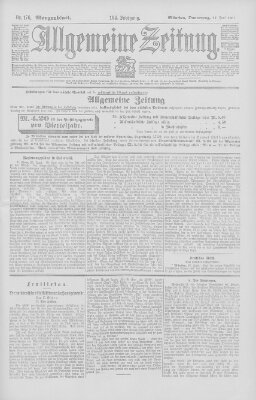 Allgemeine Zeitung Donnerstag 27. Juni 1901