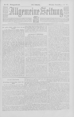 Allgemeine Zeitung Donnerstag 4. Juli 1901