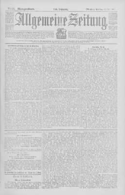 Allgemeine Zeitung Freitag 12. Juli 1901