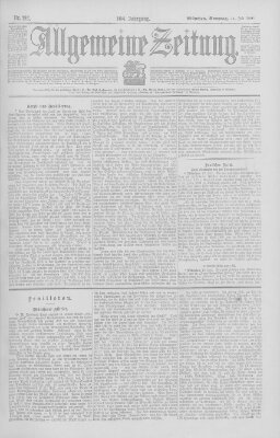 Allgemeine Zeitung Sonntag 14. Juli 1901