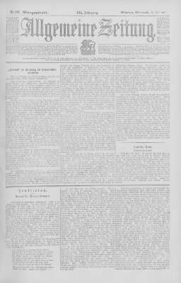 Allgemeine Zeitung Mittwoch 17. Juli 1901