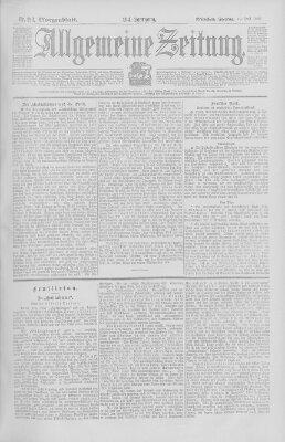 Allgemeine Zeitung Freitag 19. Juli 1901