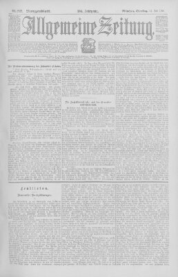 Allgemeine Zeitung Dienstag 23. Juli 1901