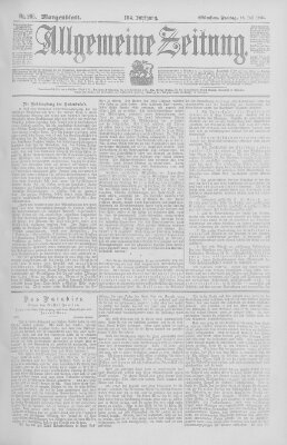 Allgemeine Zeitung Freitag 26. Juli 1901