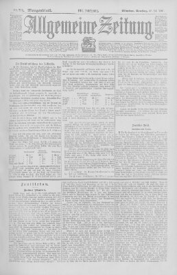 Allgemeine Zeitung Samstag 27. Juli 1901