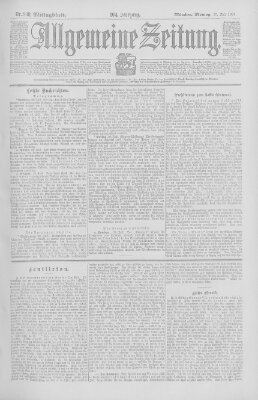 Allgemeine Zeitung Montag 29. Juli 1901