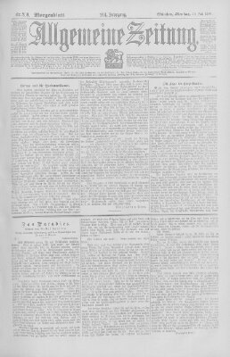 Allgemeine Zeitung Dienstag 30. Juli 1901