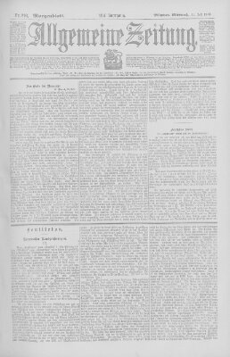 Allgemeine Zeitung Mittwoch 31. Juli 1901