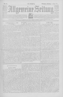 Allgemeine Zeitung Sonntag 11. August 1901