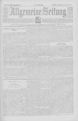 Allgemeine Zeitung Freitag 23. August 1901