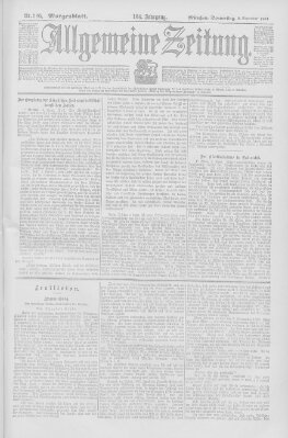 Allgemeine Zeitung Donnerstag 5. September 1901