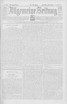 Allgemeine Zeitung Donnerstag 19. September 1901