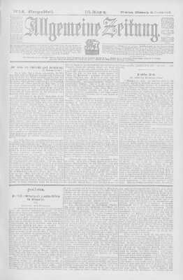 Allgemeine Zeitung Mittwoch 25. September 1901