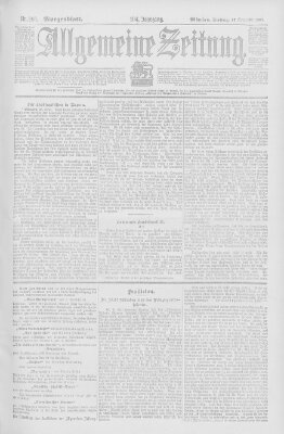 Allgemeine Zeitung Freitag 27. September 1901