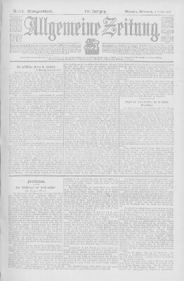 Allgemeine Zeitung Mittwoch 2. Oktober 1901