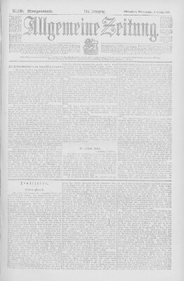 Allgemeine Zeitung Mittwoch 9. Oktober 1901