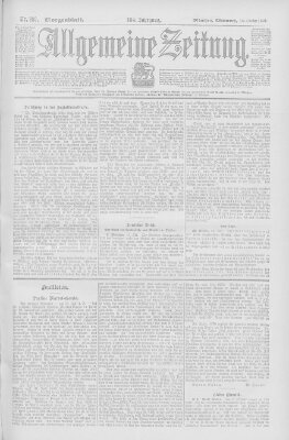 Allgemeine Zeitung Mittwoch 16. Oktober 1901