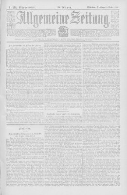 Allgemeine Zeitung Freitag 18. Oktober 1901