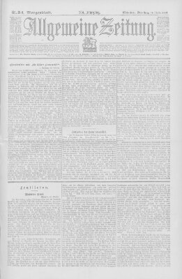 Allgemeine Zeitung Dienstag 29. Oktober 1901