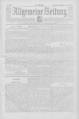 Allgemeine Zeitung Sonntag 3. November 1901