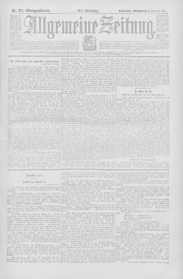 Allgemeine Zeitung Mittwoch 6. November 1901