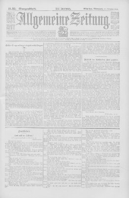 Allgemeine Zeitung Mittwoch 13. November 1901