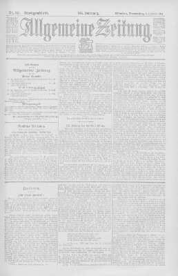 Allgemeine Zeitung Donnerstag 5. Dezember 1901