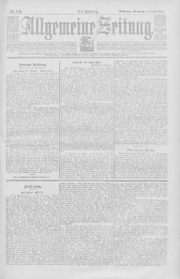 Allgemeine Zeitung Sonntag 8. Dezember 1901
