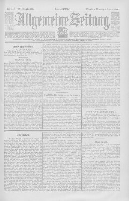 Allgemeine Zeitung Montag 9. Dezember 1901