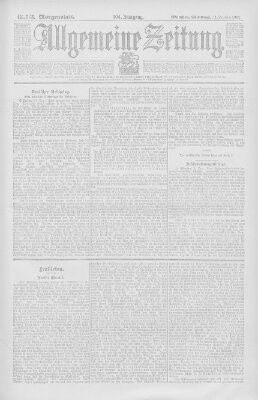 Allgemeine Zeitung Mittwoch 11. Dezember 1901