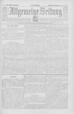 Allgemeine Zeitung Montag 16. Dezember 1901